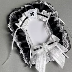 Lace White Black Bow Card Toploader Kpop Photocard Holder Handmade Kawaii Gift Kpop Idol Photo Holder Cute Sleeve 3 Inch