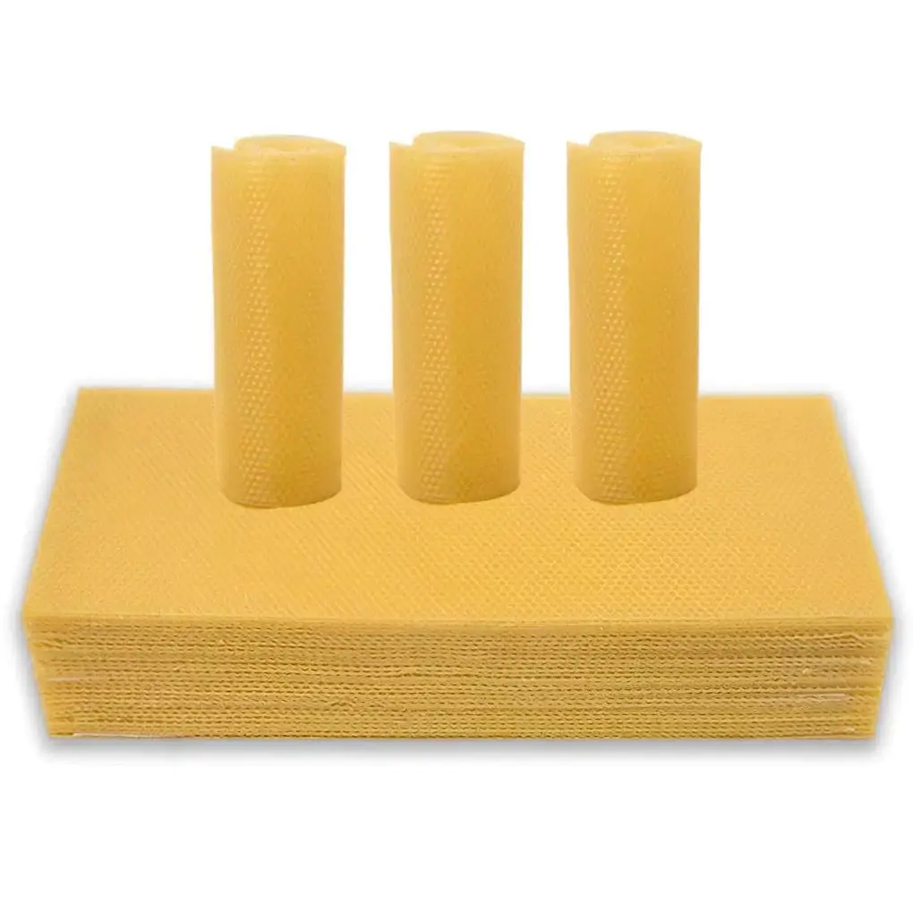 10pcs Beeswax Sheets Honeycomb Foundation Eco-friendly Protective Bees Keeping Tools Smooth Light for Agriculture Farming Usage