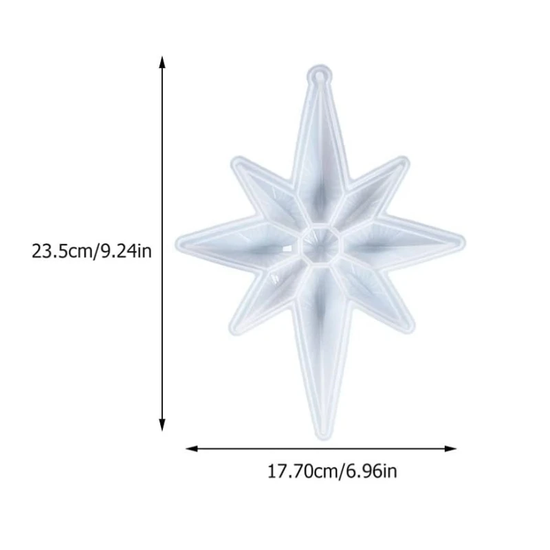 لتقوم بها بنفسك كريستال الايبوكسي الراتنج قالب مانكس ستار مثمنة قائمة قلادة قالب نجمة فانوس الماس ستار قالب من السيليكون للراتنج