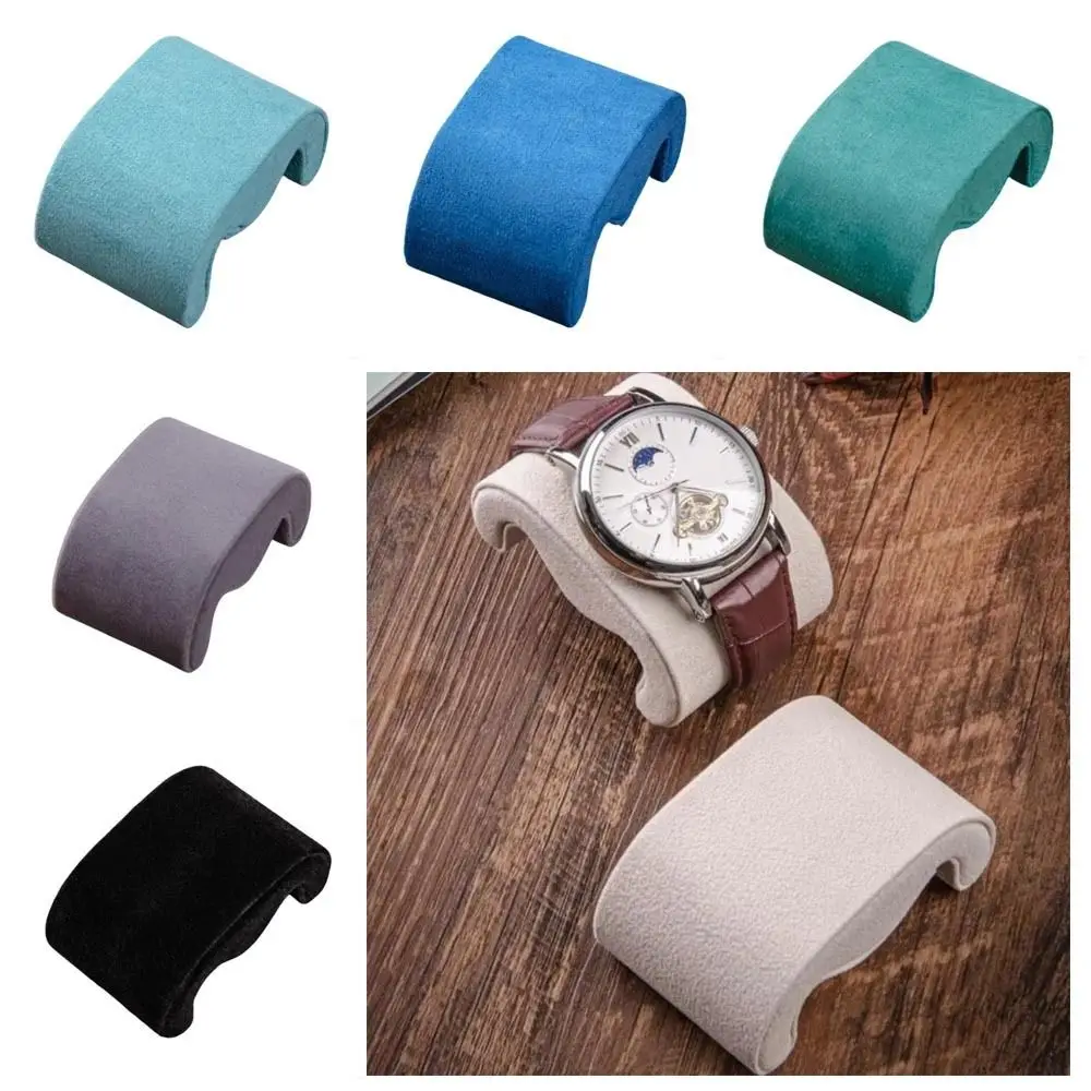 Soft Suede Velvet Watches Storage Pillow Fixed Multi Functional Fixed Pillows Display Watch Boxes Accessory Bracelet