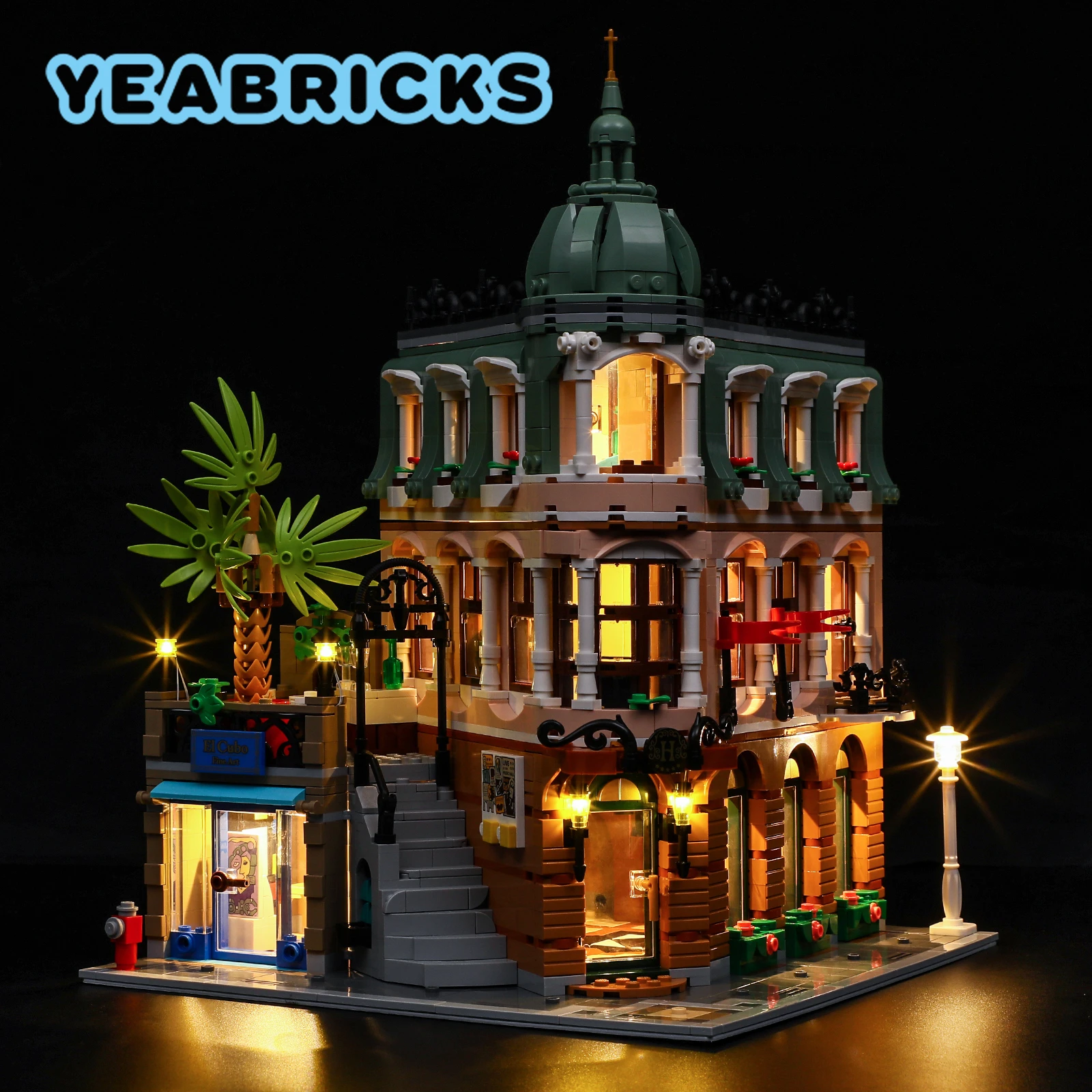 YEABRICKS LED Light Kit for 10297 Boutique Hotel Building Blocks Set (NOT Include the Model) Bricks Toys for Children