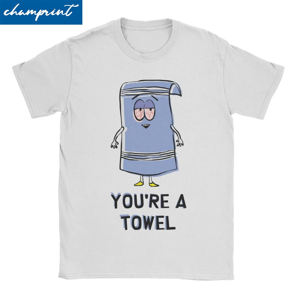 Southparked Towelie You Are A Towel T-Shirt Men Women's Cotton T Shirt Cartoon Anime Short Sleeve Tees Printing Clothing