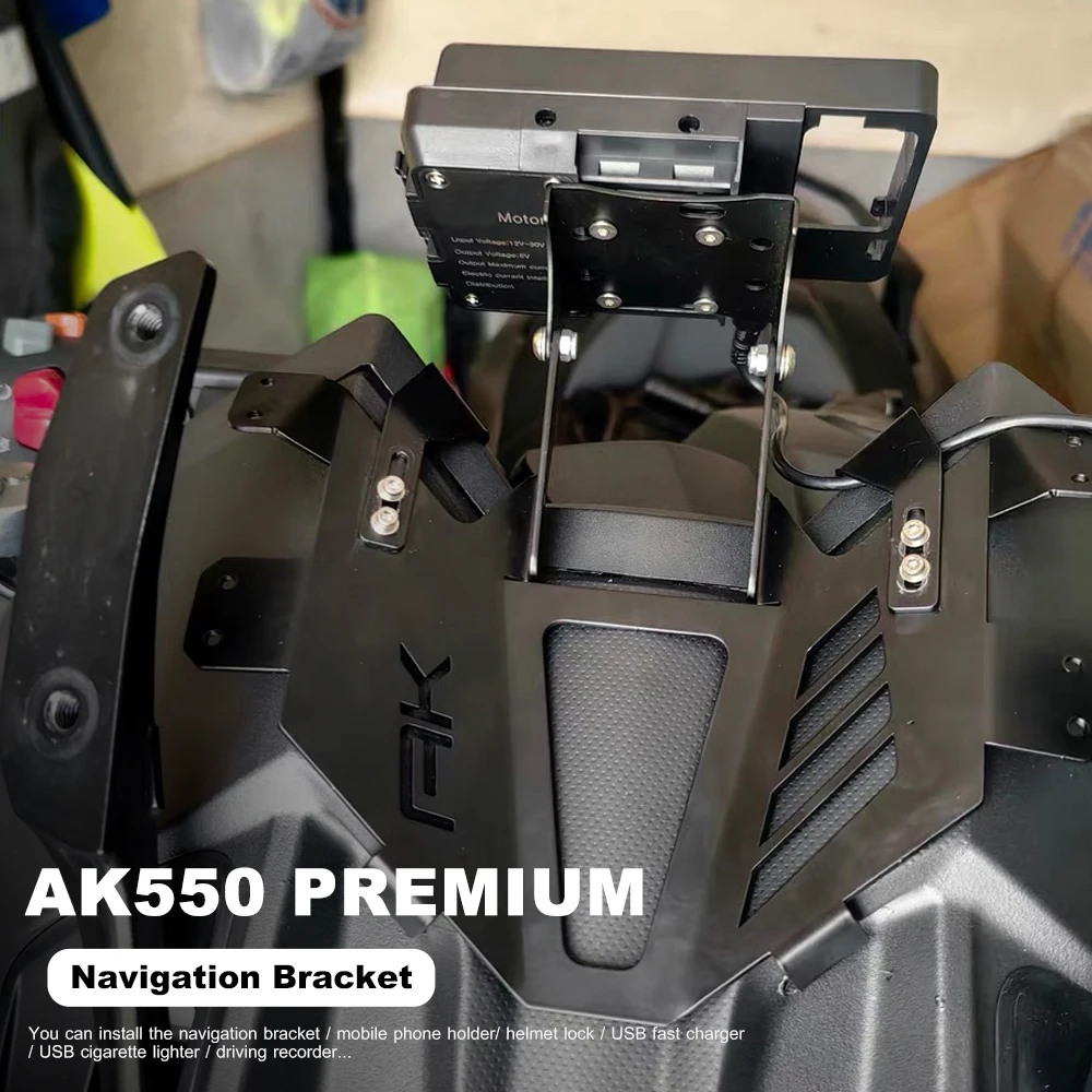 

AK550 Premium Motorcycle Front windshield GPS Phone Stand Navigation Bracket Phone Holder For Kymco AK550Premium AK 550 Premium