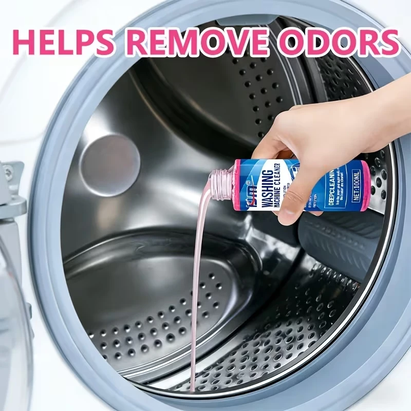 Deep Cleaning Washing Machine Detergent | Polishes Metal Drums & Pipes, Reduces Odor, Freshens Laundry Environment,