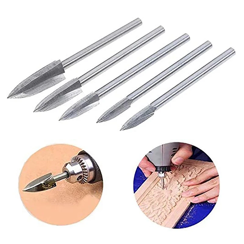 Juego de brocas para tallar madera, herramienta rotativa Dremel, accesorios de taladro de grabado, broca de fresado, herramientas de carpintería, 1 Uds.