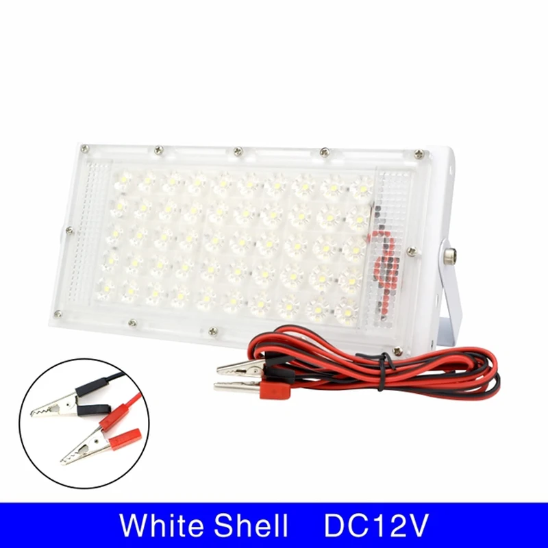 Imagem -06 - Holofote Led para Decoração de Casa Holofote ao ar Livre Holofote dc 12v 50w 12v Refletor de Voltagem Luz de Segurança Portátil