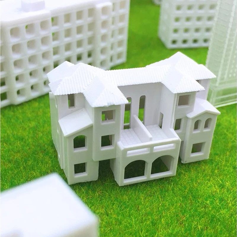 Miniature Simulation Building Model Kit ABS Architeture City Villa For Various House Diorama Kit Sand Table Scene Materials 1PCS