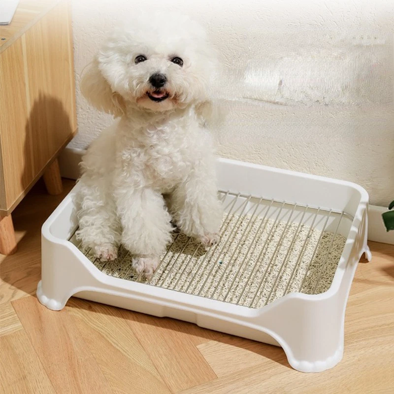 Anti-trampling Potty Cat ​​urine Basin Stainless Steel Mesh Frame Dog Litter Basin Small and Medium-sized Cat Toilet Extra Large