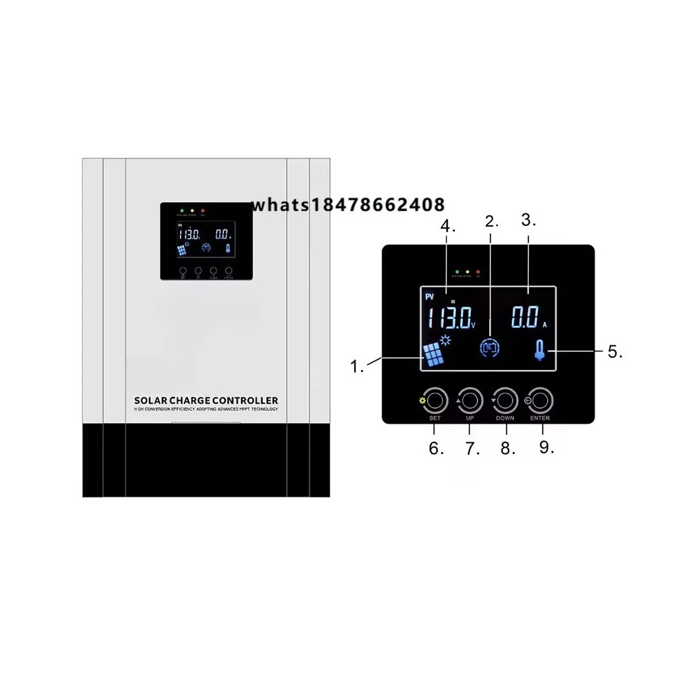 384V100A Solar Charge Controller with DC Output for Large Commercial & Industrial Solar Power Systems