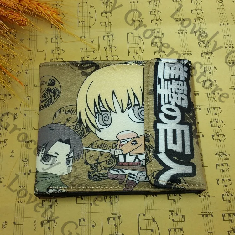

Аниме Shingeki No Kyojin Атака Титанов Эрен Йегер Косплей Мультфильм Кошелек Портмоне Чехол Для Ноутбука Карманный Книга Талисман Игра Подарок