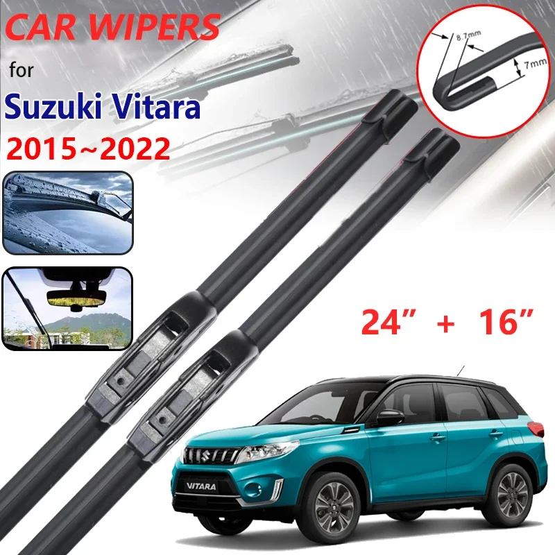 

For Suzuki Vitara Accessories 2015~2022 Escudo LY Car Wiper Blades Cutter Boneless Frameles Windscreen Windshield 2021 2020 2019