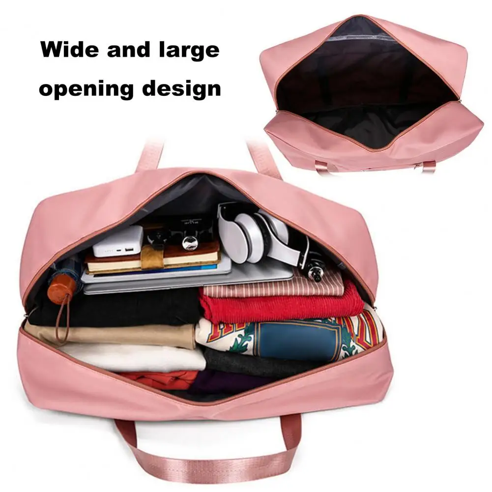 Waterproof Travel Storage Bag Zipper Closure Large Capacity Travel Duffel Bag Multipurpose Luggage Bag with Reinforced Handle