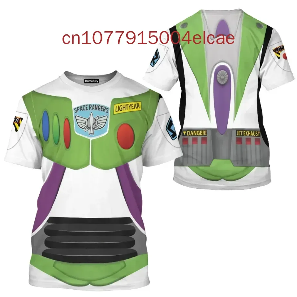 2024 New Men's and Women's Children's T-shirts 3D Printed Toy Story Round Neck Short Sleeved T-shirts