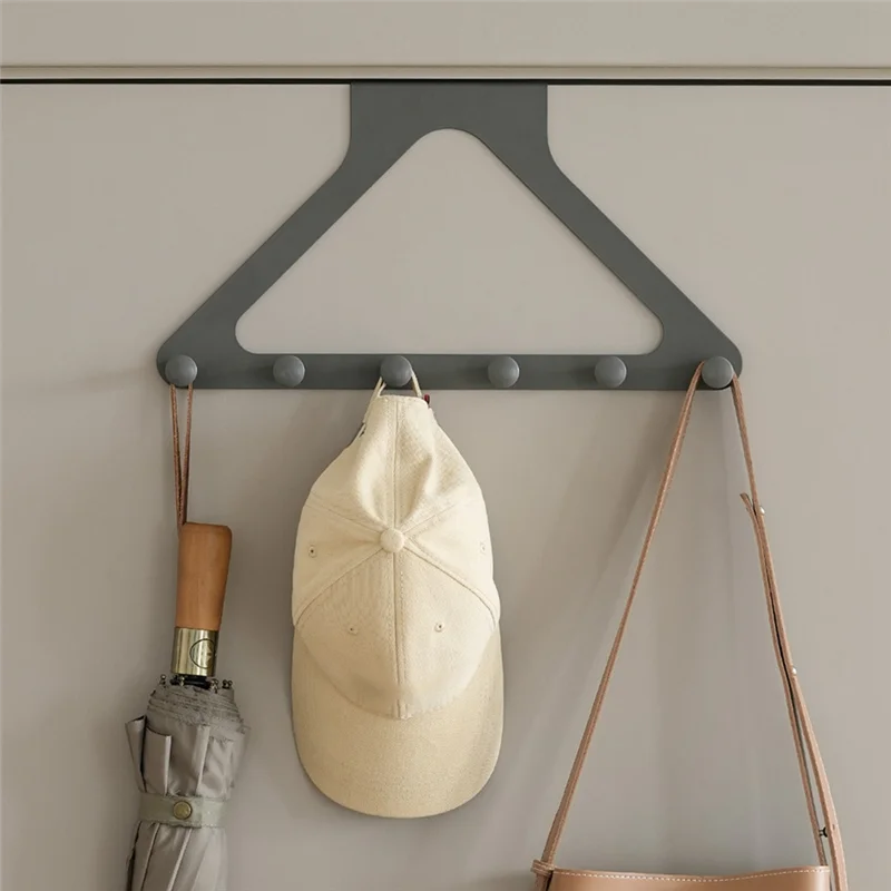 ABVA-Triangular Door Hook Wall Mounted, Punchfree, Traceless Hanger For Coats, Hats, Bags, And More