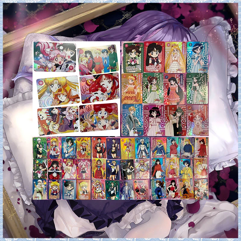 54pcs Anime Goddess Story DIY ACG Gold Stamping Holographic Refractive Desktop Game Collectible Card Christmas Birthday Toy Gift