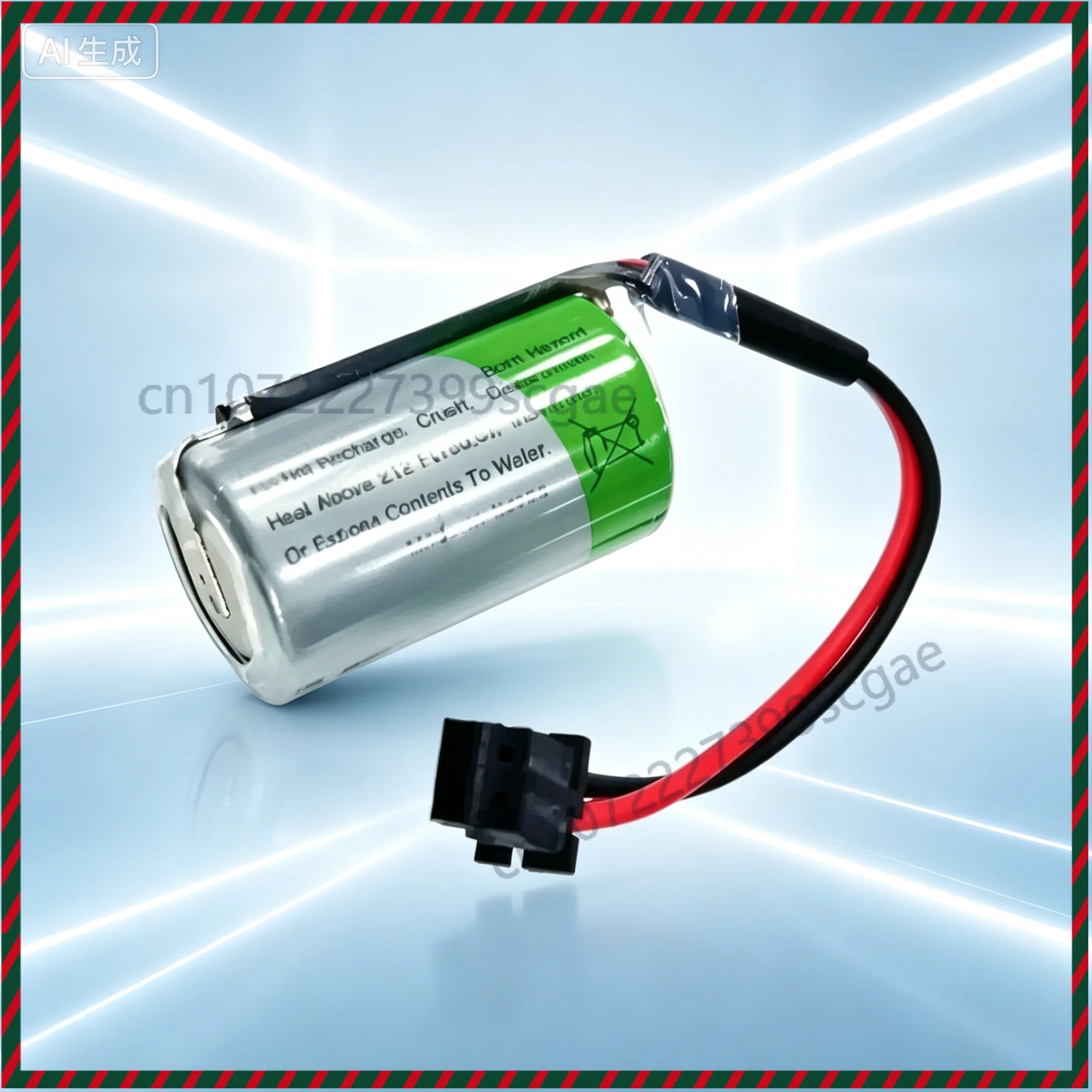 Replacement XLP‑050F 3.6V 1/2AA ER14250 Lithium Industrial Battery with Small Black Plug for XENO
