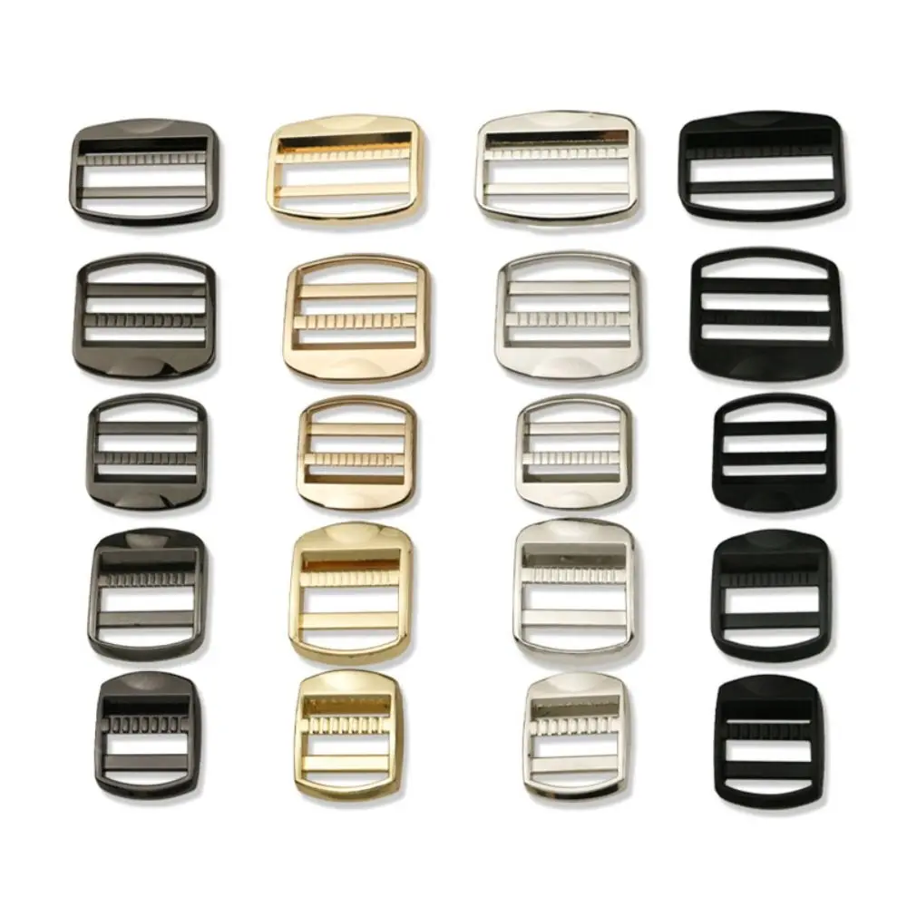 5pcs Hot sale 20/25/32mm Metal Ladder Lock 3 Colors Metal Slider Adjust Buckles Webbing Accessories DIY Backpack Straps