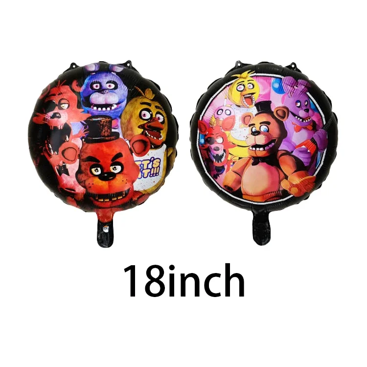 Fnafs Birthday Balloon Set Globos De Cumpleaños Party Decoration Number Balloons Suit Ornaments Backdrop Baby Shower Decor Gifts