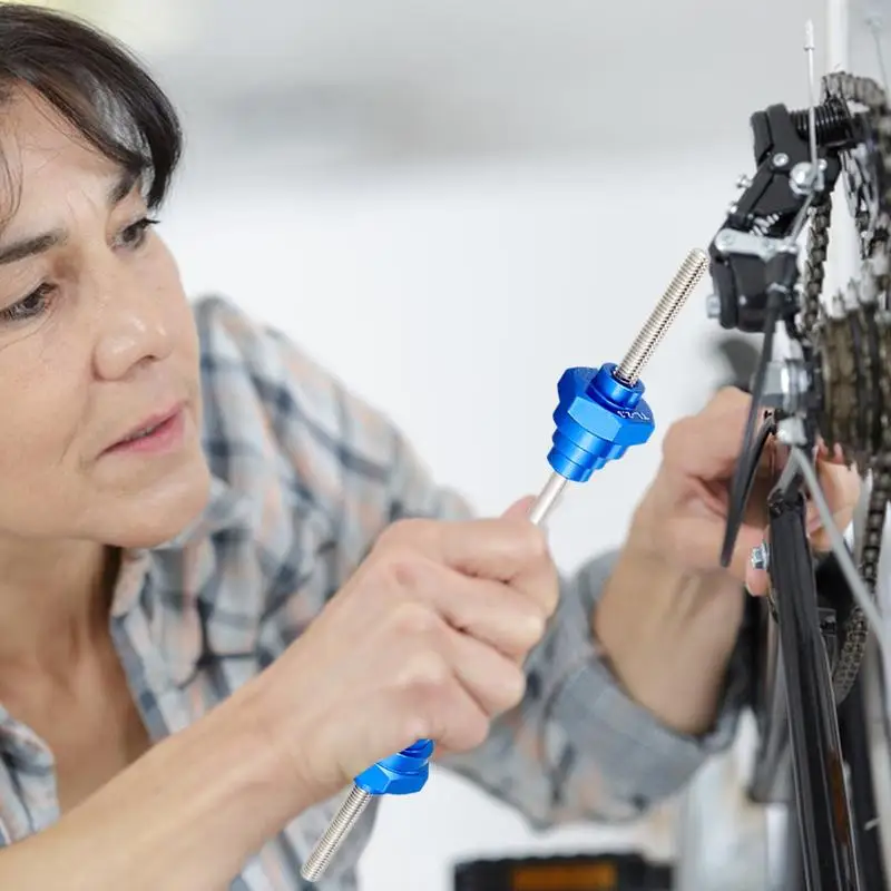 Thru Axle Adapter Bicycles Wheel Truing Stand Bicycles Workstands For Maintenance And Repair Trailer Setup Indoor Training Home - view 2