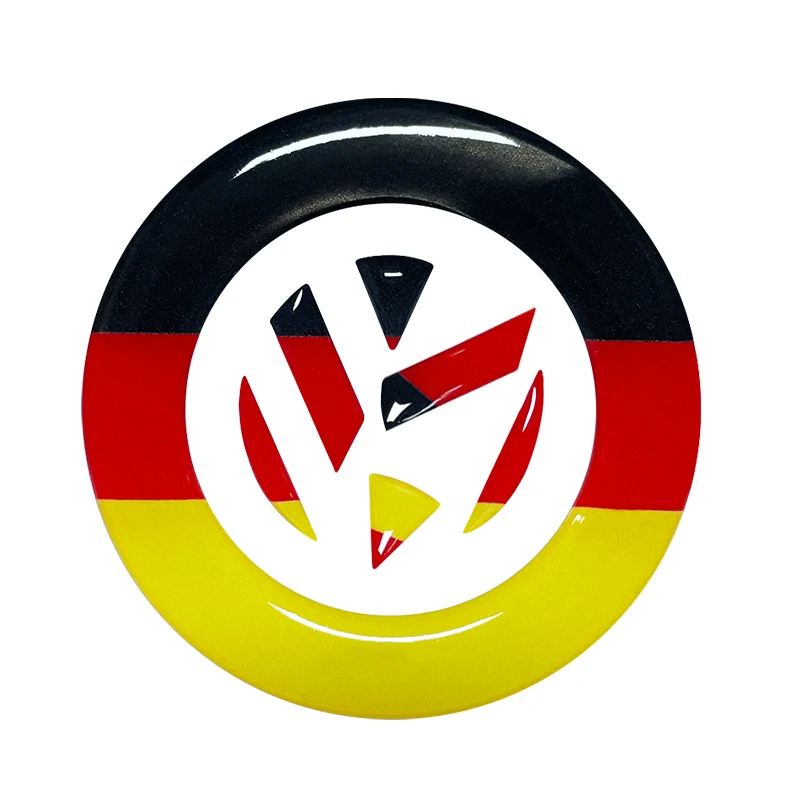 Germany Style Car Steering Wheel Emblem Badge Sticker Decor Decals For VW Volkswagen Golf 6 7 Polo CC Tiguan Passat Accessories