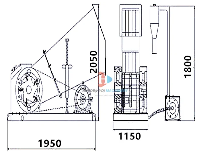 PVC PP PE PPR Pipe Crusher Plastic Tube Crush Machine Manufacturing Plant