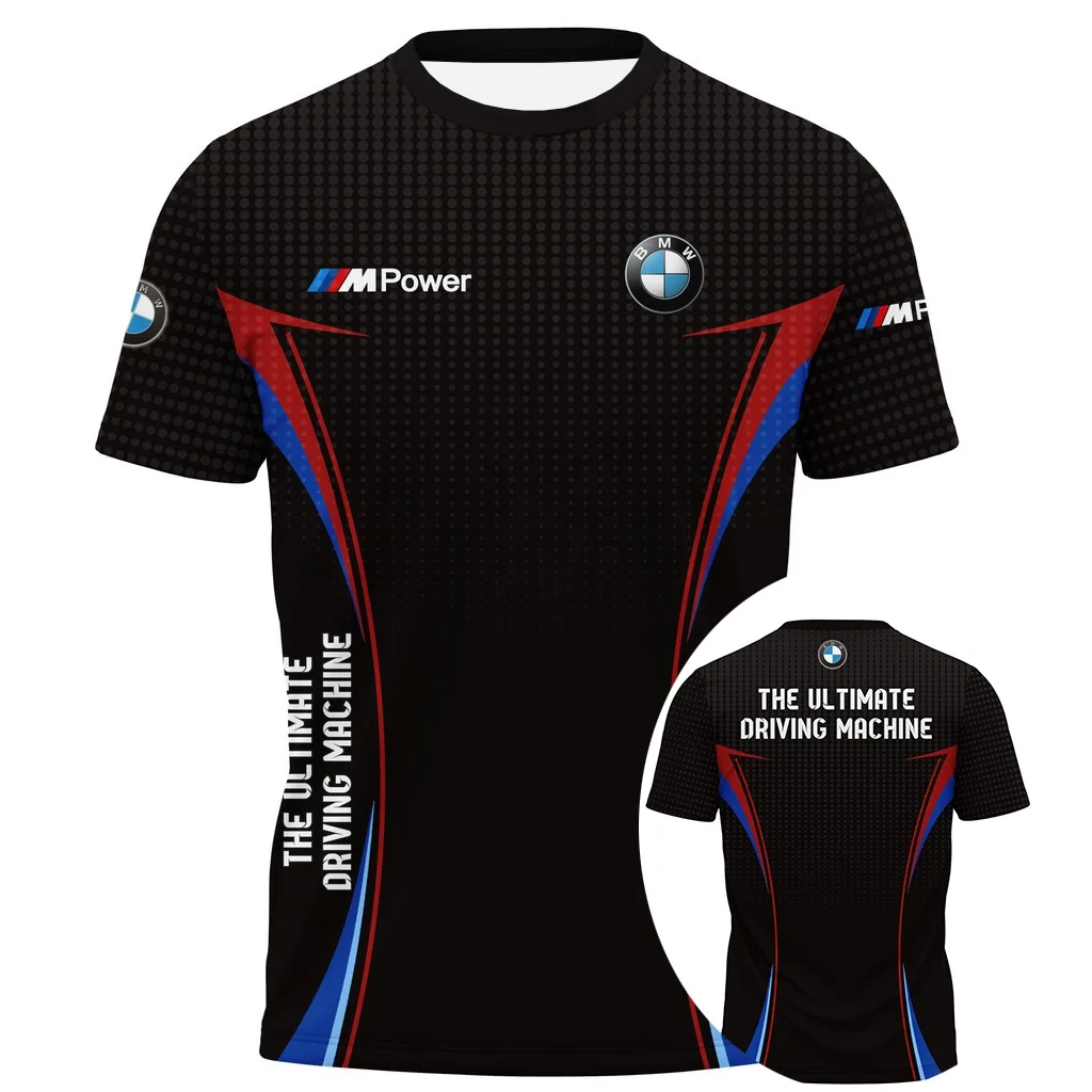 

BMW модная уникальная крутая модная уличная жизненная сила спортивная мото велоспорт гоночная свободная и удобная мужская летняя футболка