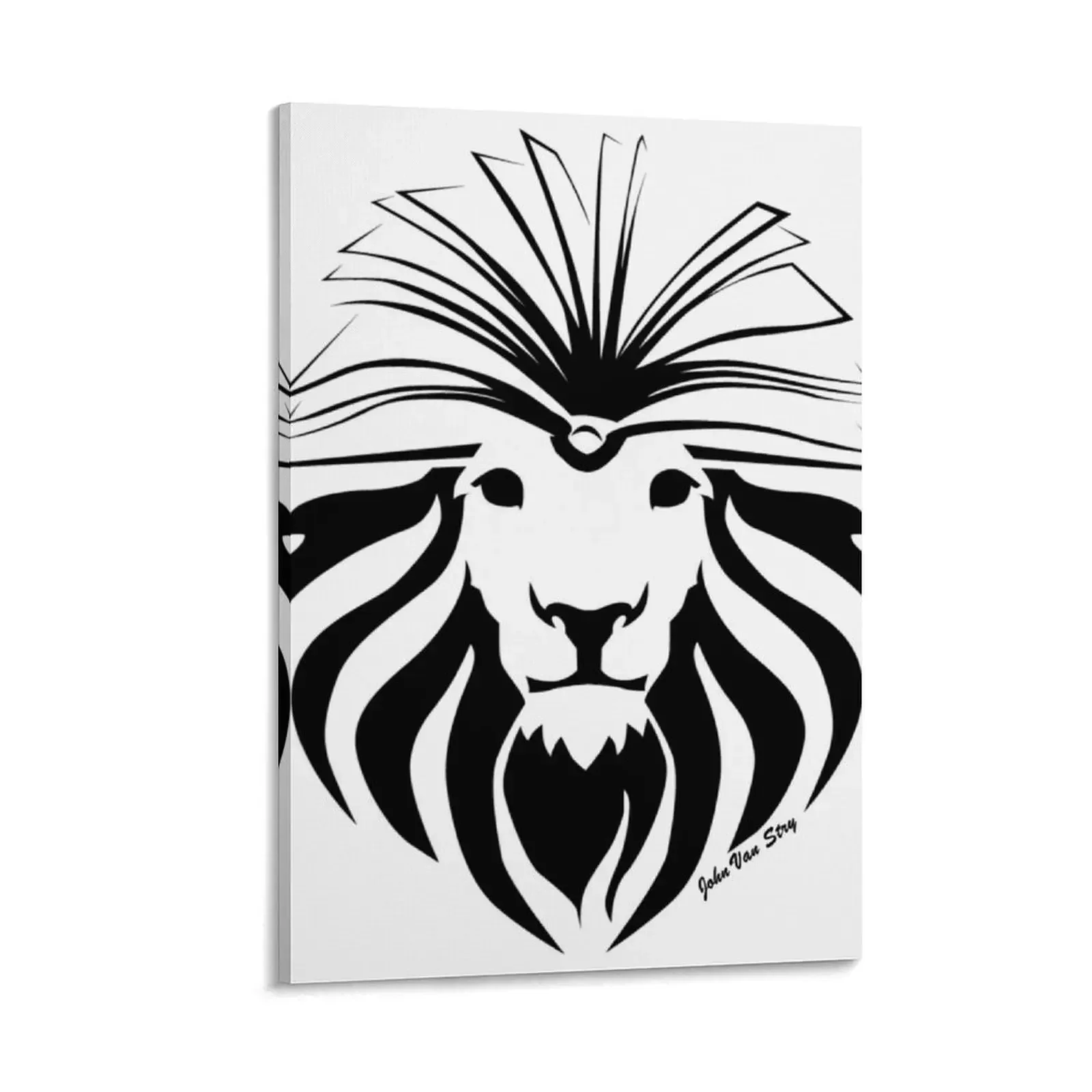 

LionBook Head Black Canvas Painting Wall paintings luxury home decor anime room decor