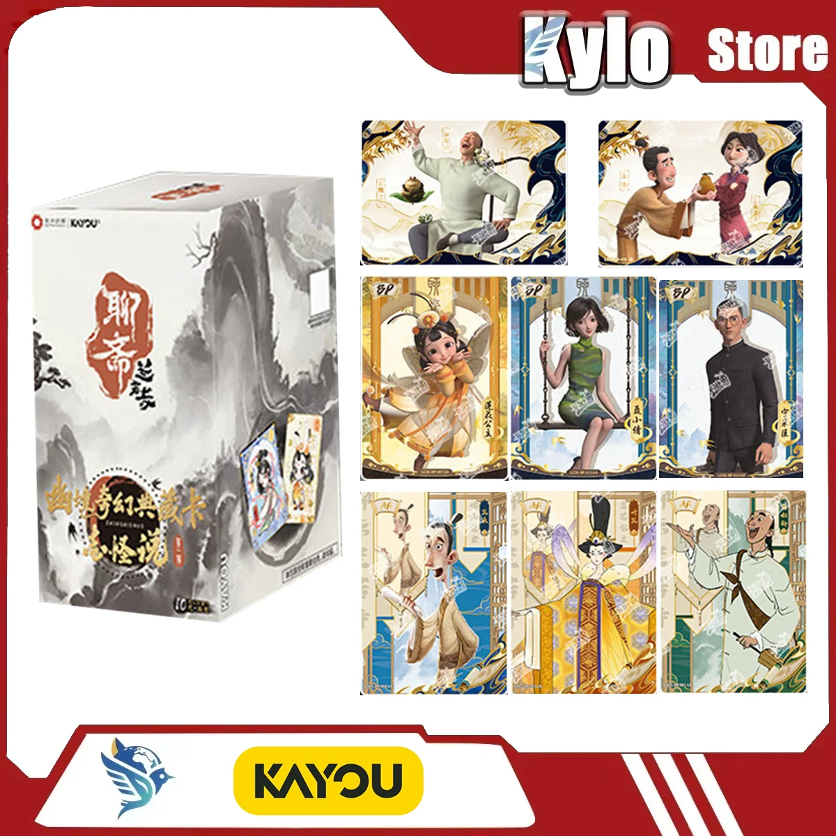 

Коллекционные карты KAYOU Liaozhai: Храм Ланьру, мир фэнтези, мифологическая коллекция, народные сказания, официальные персонажи аниме