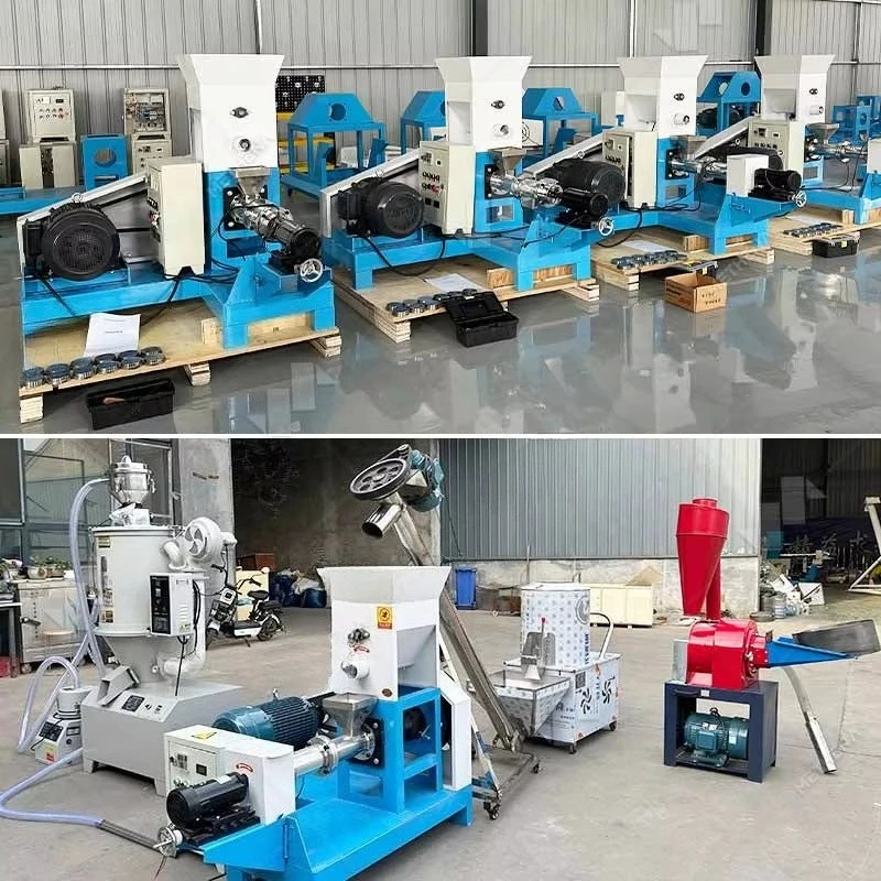 Fish Dog Food Automatic Poultry Feed Extruder 200kg/Hr Pallet Make Float Machine Screw and Barel for Fish