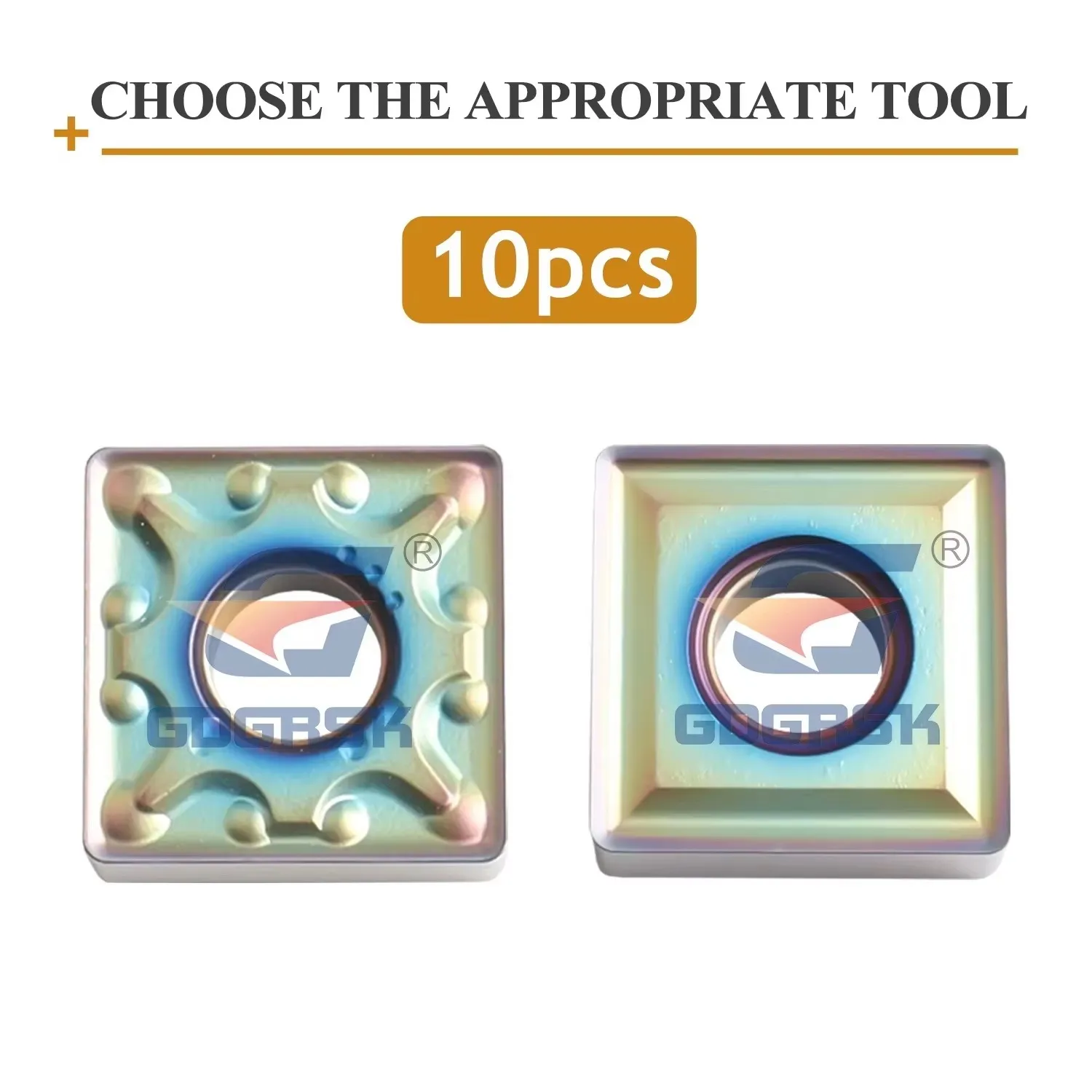 DESKAR 100% Original SNMG120408-MA/MS SNMG120412-MA TF618 Colorful Square Outer Circle Turning Inserts Processing Quenched Steel
