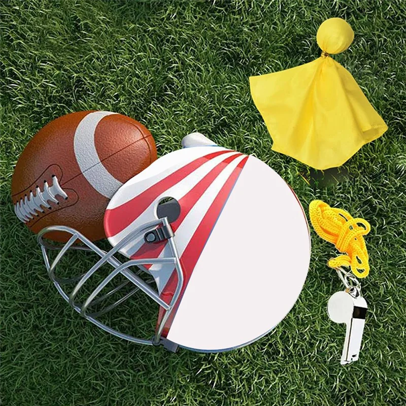 

AED2-6 Pieces Penalty Flag Football Challenge Flags Football Referee Flag Sports Fan Tossing Flags Party Accessory
