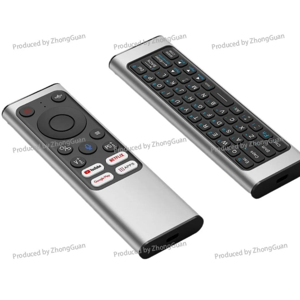 Aluminum Alloy X9 Voice Universal Remote Control Infrared Learning 2.4G, BLE, Mini Keyboard view 5