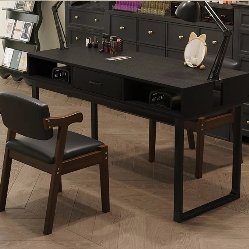 

Makeup Equipment Nail Tables Luxury Organizers Black Light Nail Tables Nordic Drawer Chair Mesa De Unha House Accessories