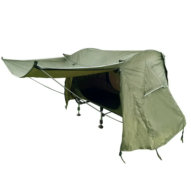 For outdoor single super light ground tent rainstorm proof double layer warm fishing camping bed