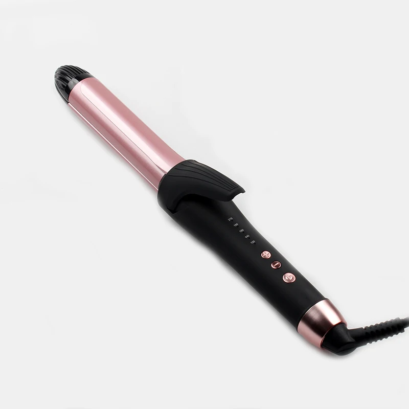 360 degree rotating wire nano ceramic hair curlers 2 in 1ceramic curling iron display electric Curling iron Hair salon tool