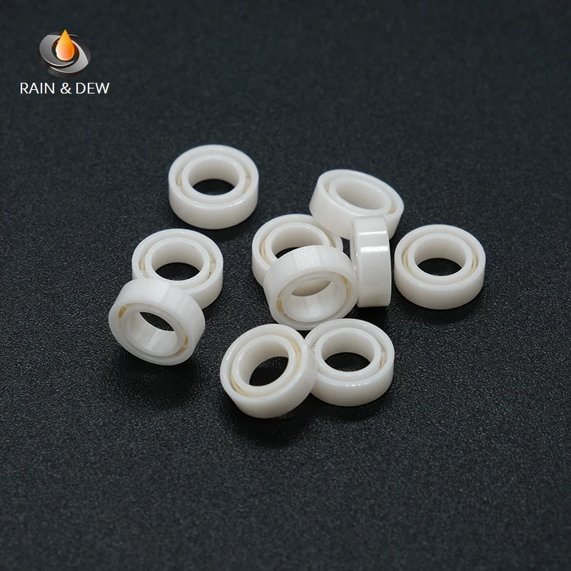 1Pcs MR104 Full Ceramic Bearing  4x10x4mm  ABEC-9 Full Ceramic ZrO2 Sealed Ball Bearing