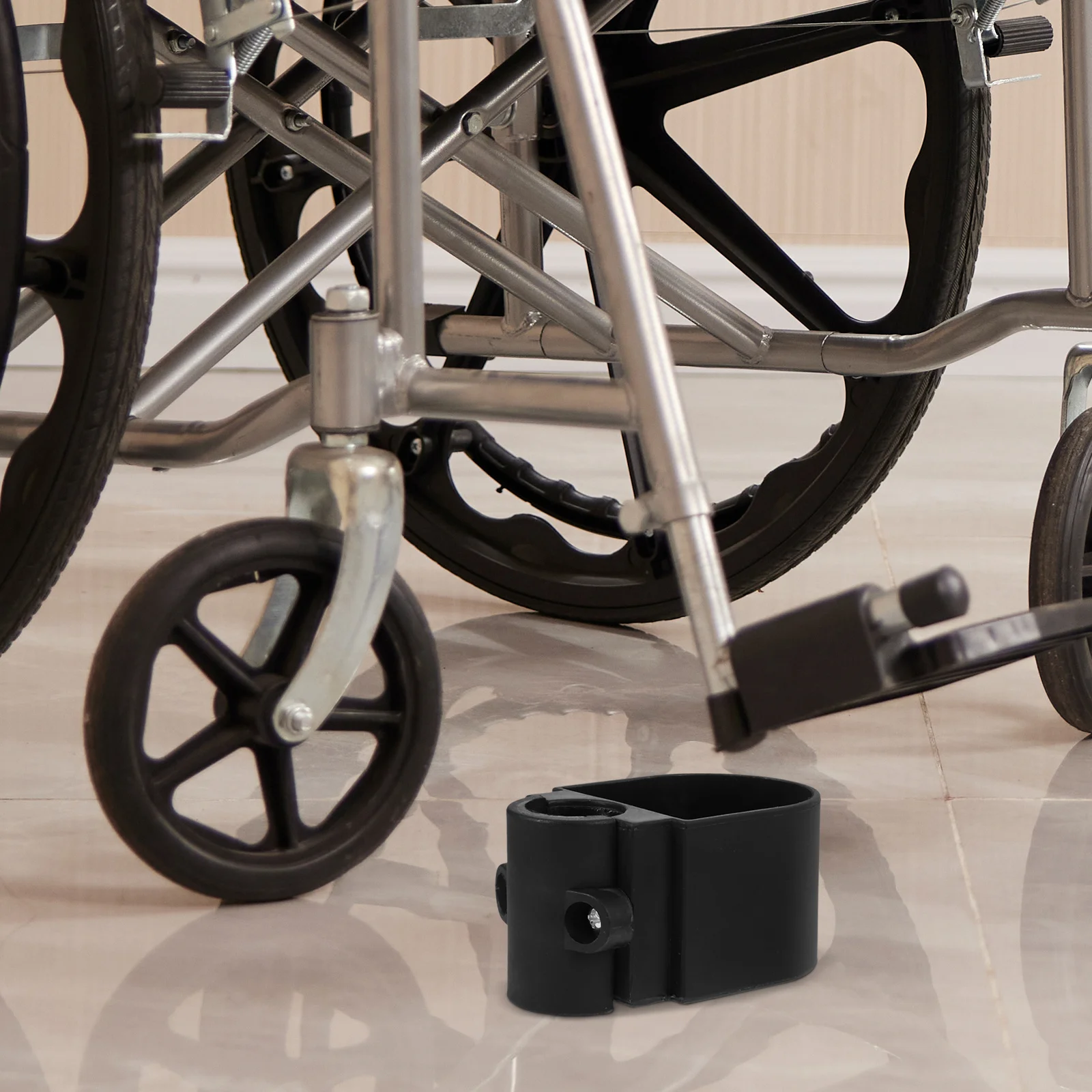 

1 Set Crutch Storage Rack Wheelchair Scooter Organizer Durable Plastic Lightweight Walking Stick Support Bracket For Elderly