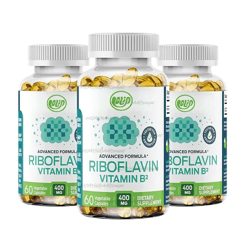 

60 capsules Vitamin B2 Riboflavin - Energy, Skin, and Cell Health Supplement - Vitamin B2 Vitamin B - Non GMO and Gluten-