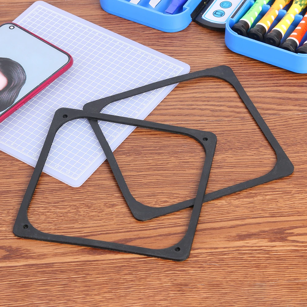 Anti Vibration Rubber Gasket for PC Case Fan Accessories 120x120mm Pack of 2