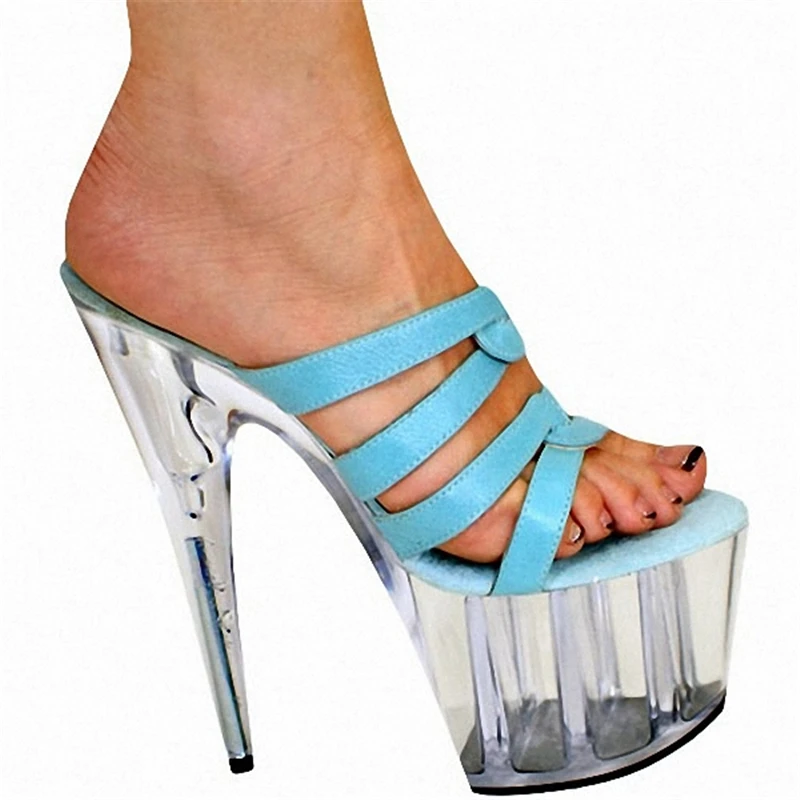 New Ladies Slippers Top Quality Hot-selling Casual Color Sandals Amazing Shoes 15CM Stiletto Sexy Fashion Show 3-14 15 BBZAI