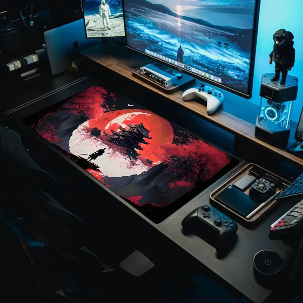

Moon Warrior Mouse Pad Large Gaming Mouse Pad Keyboard Gamer Rubber Anti-wrinkle Non-slip Bottom large mouse pad Desk Mat