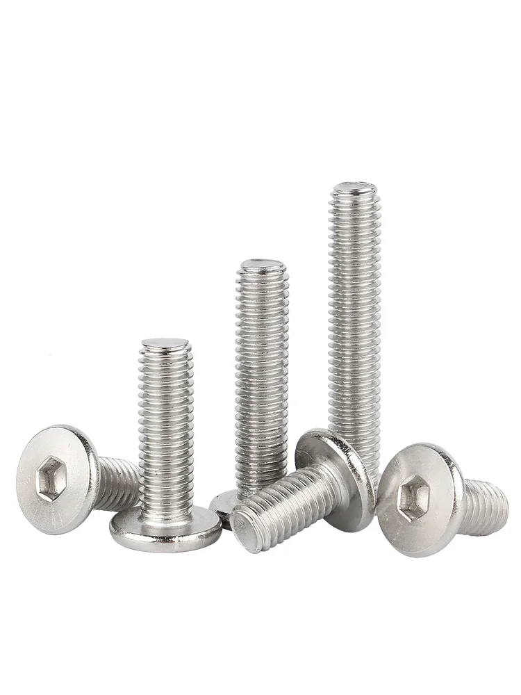 

Болт с внутренним шестигранником M6 M8 M10 M12 из нержавеющей стали 304, ультратонкий, плоский, под шестигранник (под шестигранную головку)