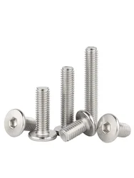 M6 M8 M10 M12 304 Stainless Steel Hexagon Socket Ultra Thin Flat Allen Cap Bolt