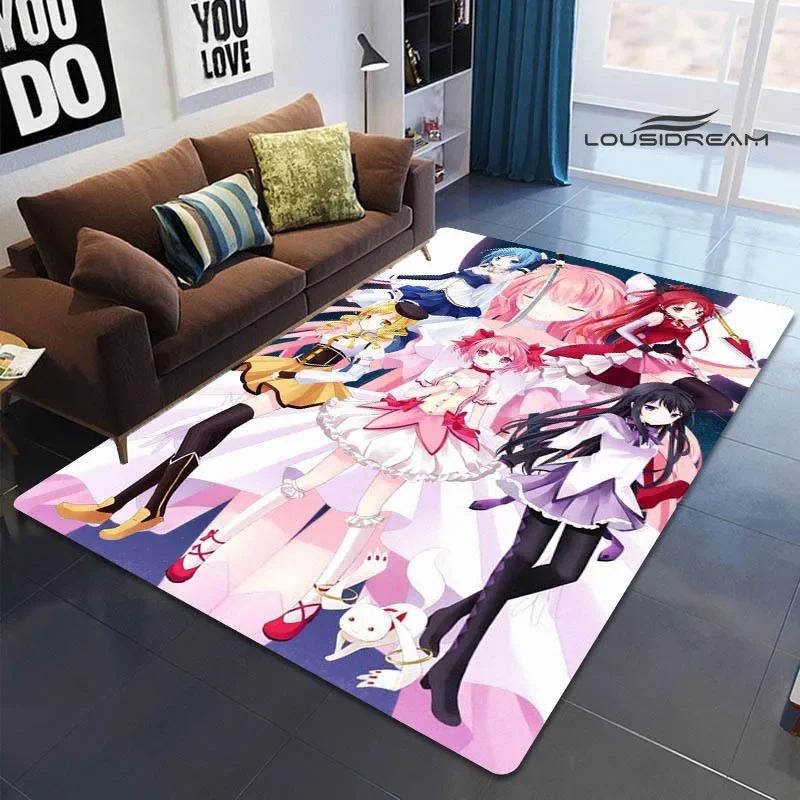 Puella Magi Madoka Magica Anime print carpets kitchen mats Non -slip carpet outdoor carpet yoga mat area rug birthday gift