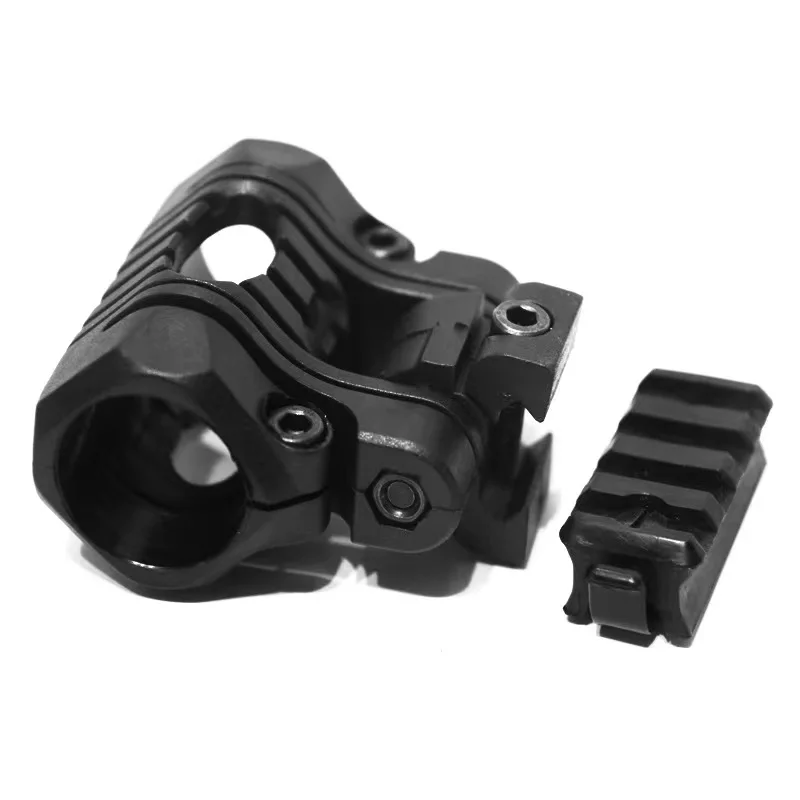 Tactical Airsoft 5 Positons Flashlight Mount Weapon Light Helmet Flashlight Clip Accessories