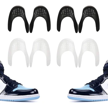 운동화 주름 방지 접이식 지지대 토 캡, 실용적인 보호대 액세서리, 범용 신발 나무, 공군, 1 쌍 