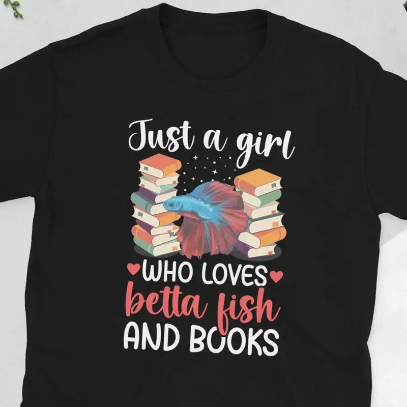 

Симпатичная футболка для влюбленных Betta Fish Girl