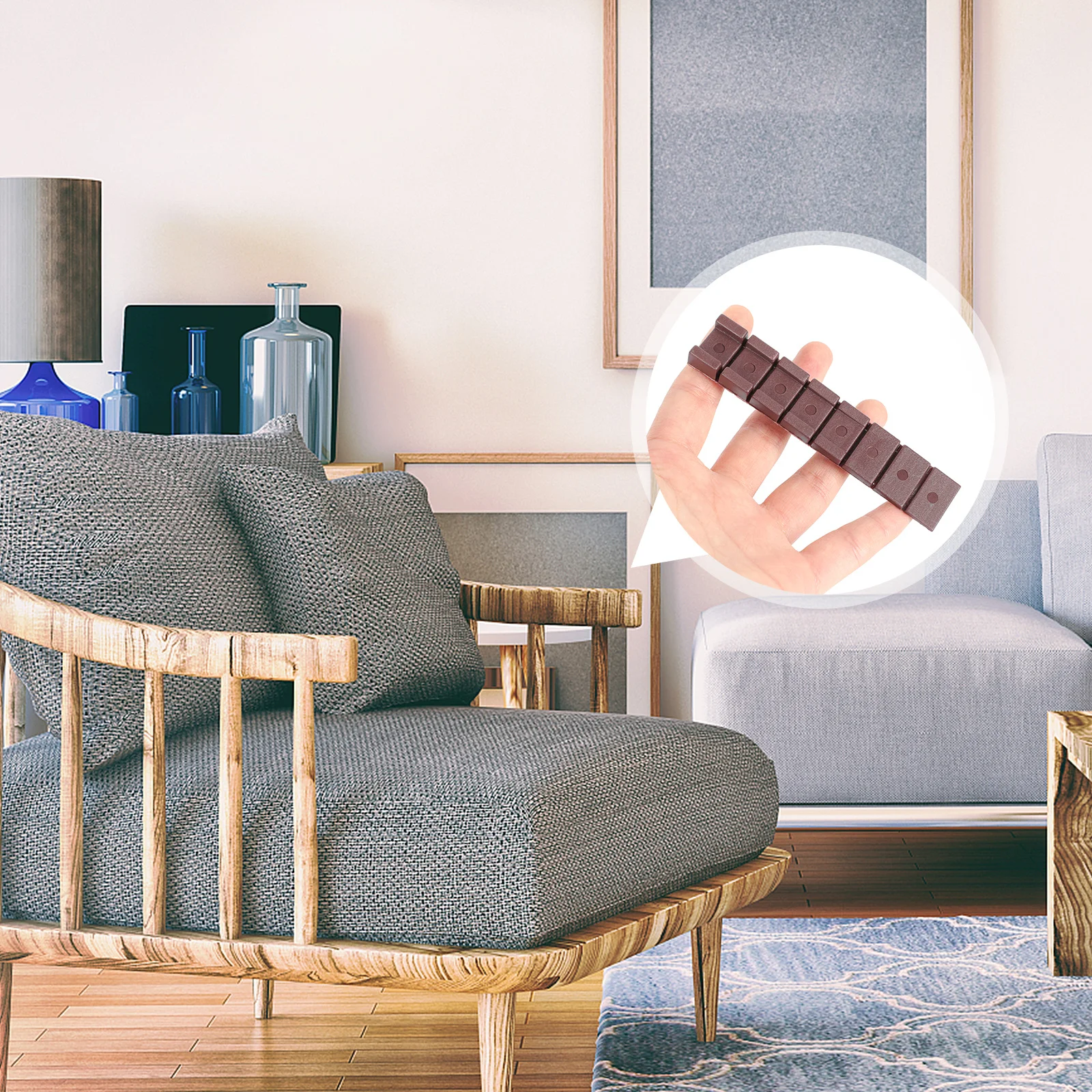 30 قطعة الحشوات القابلة للتعديل Abs الحشوات التسوية الثقيلة للأثاث طاولة المرحاض خزانة سقيفة صندوق البريد آخر إسفين #1