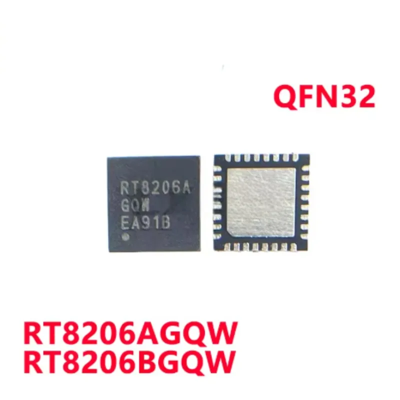5/PCS New Original RT8206A RT8206AGQW RT8206B RT8206BGQW QFN32 Liquid crystal power management chip In Stock