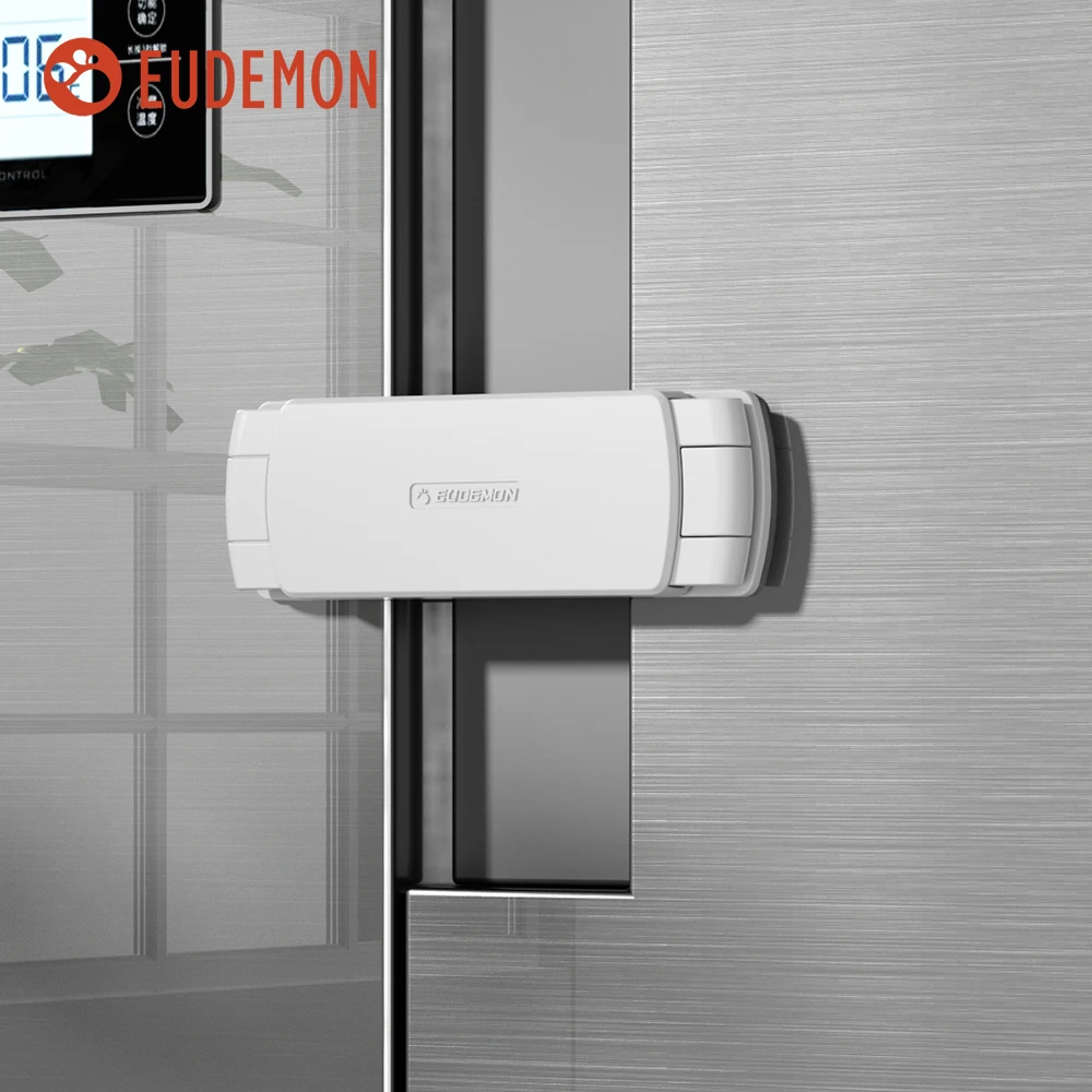 EUDEMON-Segurança Do Bebê Porta Francesa Frigorífico Bloqueio, Impedir o Bebê de Abertura Geladeira, Freezer Lock, 1Pc